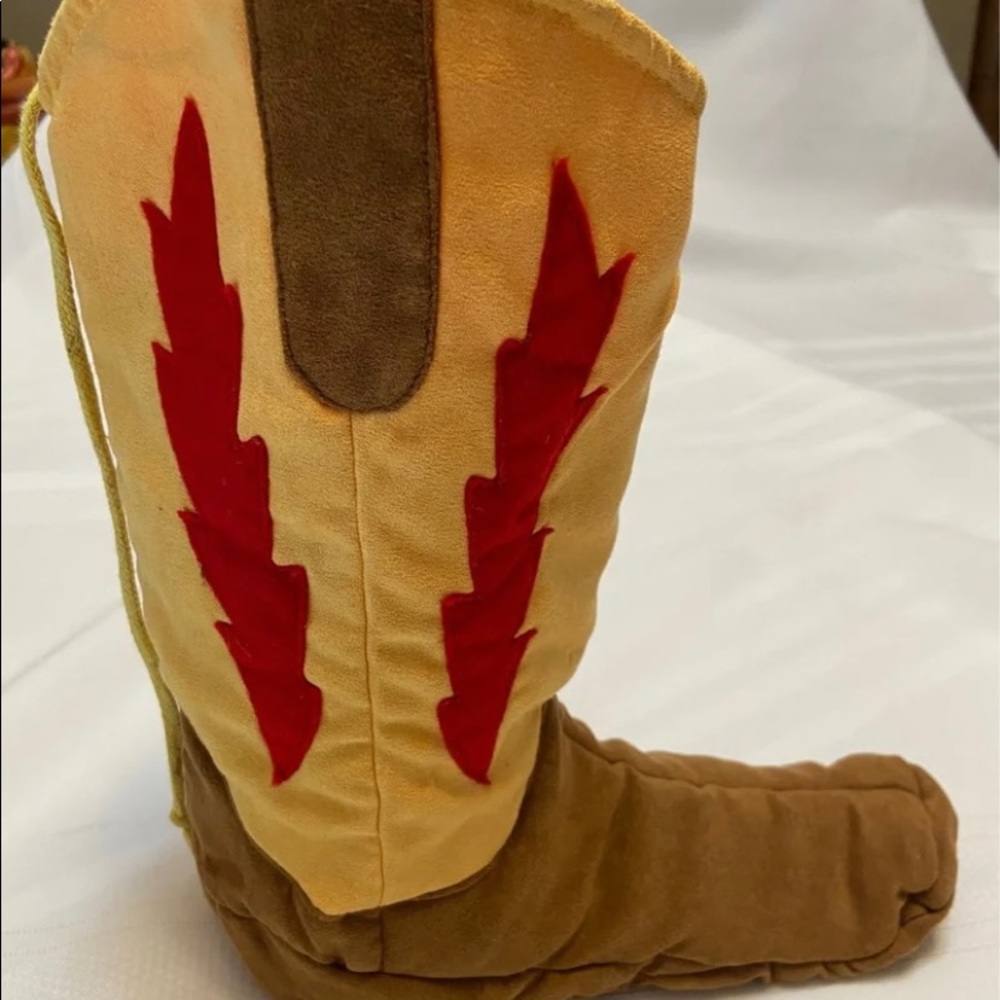 Wine Gift /Carry Bag Western PaddedCowboy  Boot Wine Bag with Drawstring closure